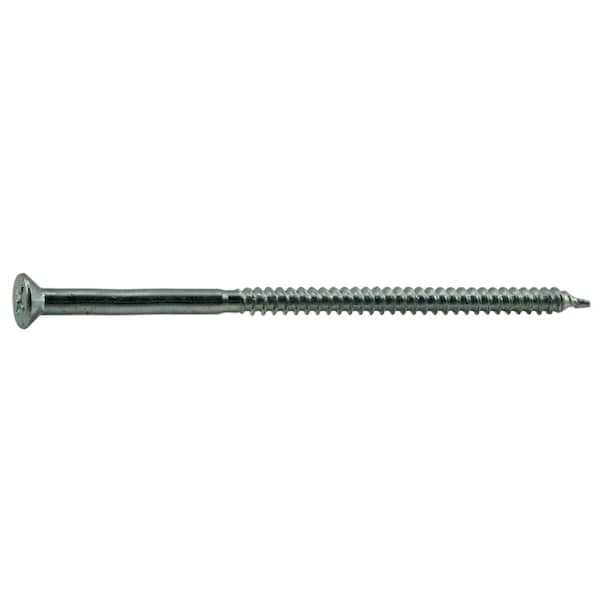 Midwest Fastener Wood Screw, #8, 3-1/2 in, Zinc Plated Steel Flat Head Phillips Drive, 100 PK 02564 - main